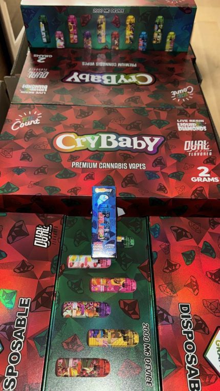 CryBaby Dual Tank Disposable Vape 2G | Guava Runtz X Blueberry Certz